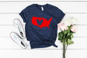 Love America Shirt | Unisex Crew