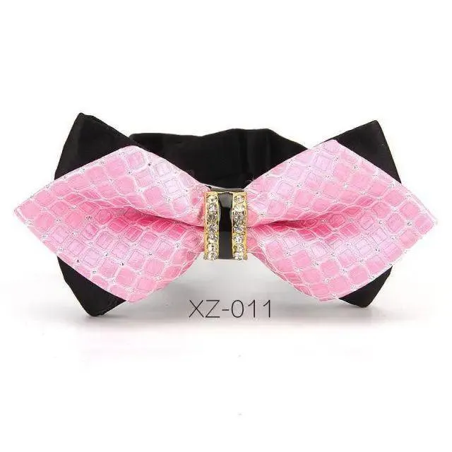 Luxury Men Polyester Bowtie Fashionable Bowtie Stylish Design Wedding Parties Bowties