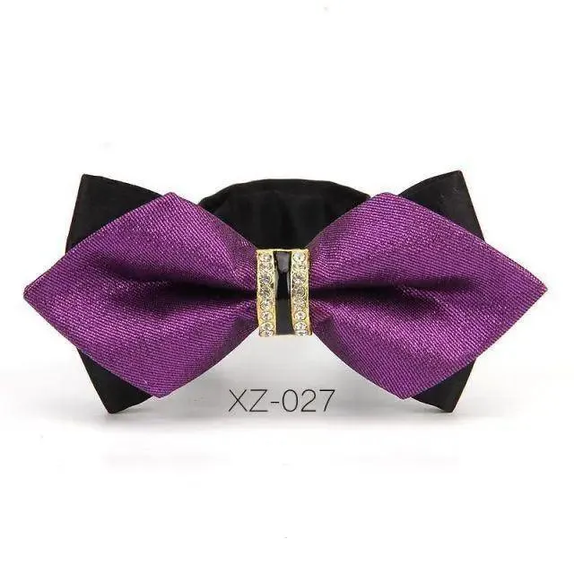 Luxury Men Polyester Bowtie Fashionable Bowtie Stylish Design Wedding Parties Bowties