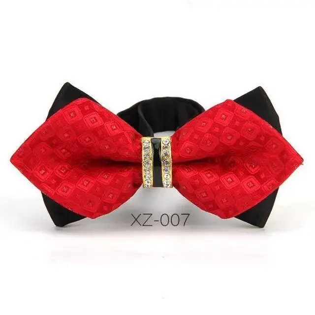 Luxury Men Polyester Bowtie Fashionable Bowtie Stylish Design Wedding Parties Bowties