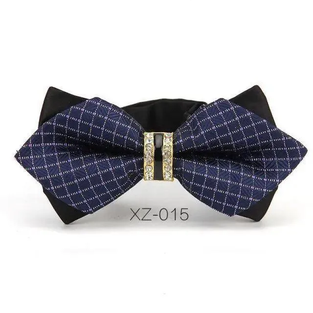 Luxury Men Polyester Bowtie Fashionable Bowtie Stylish Design Wedding Parties Bowties