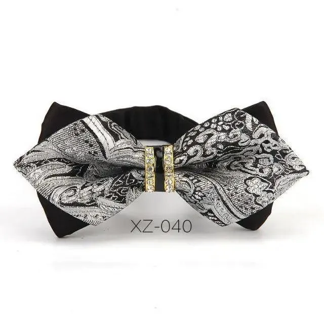 Luxury Men Polyester Bowtie Fashionable Bowtie Stylish Design Wedding Parties Bowties