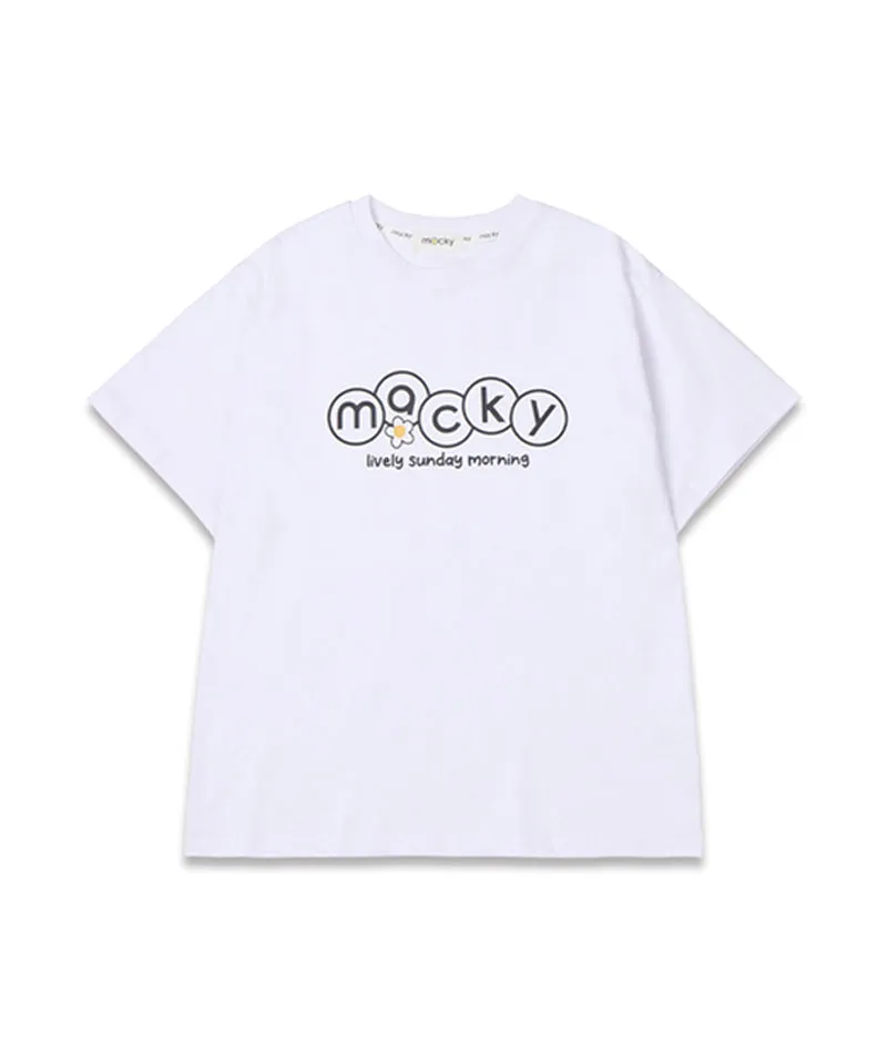 MACKY Golf: Sunday Morning T-Shirt - White