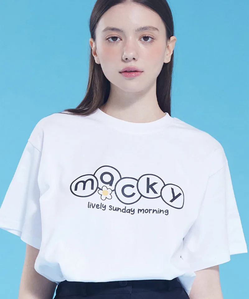 MACKY Golf: Sunday Morning T-Shirt - White