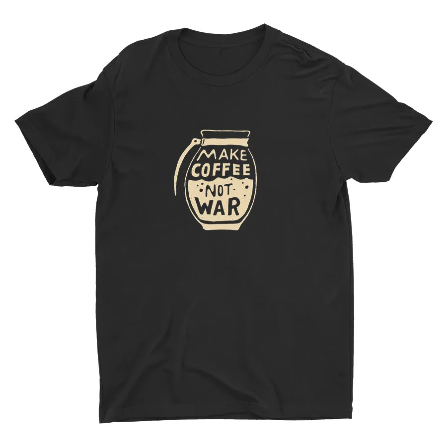 Make Coffee Not War Cotton Tee