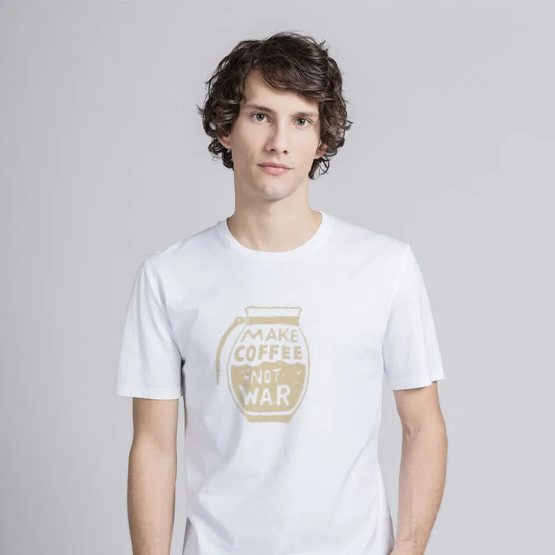 Make Coffee Not War Cotton Tee