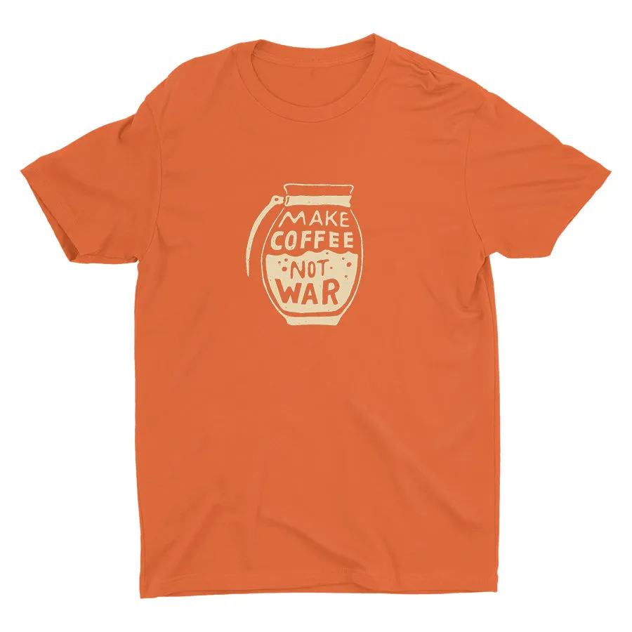 Make Coffee Not War Cotton Tee