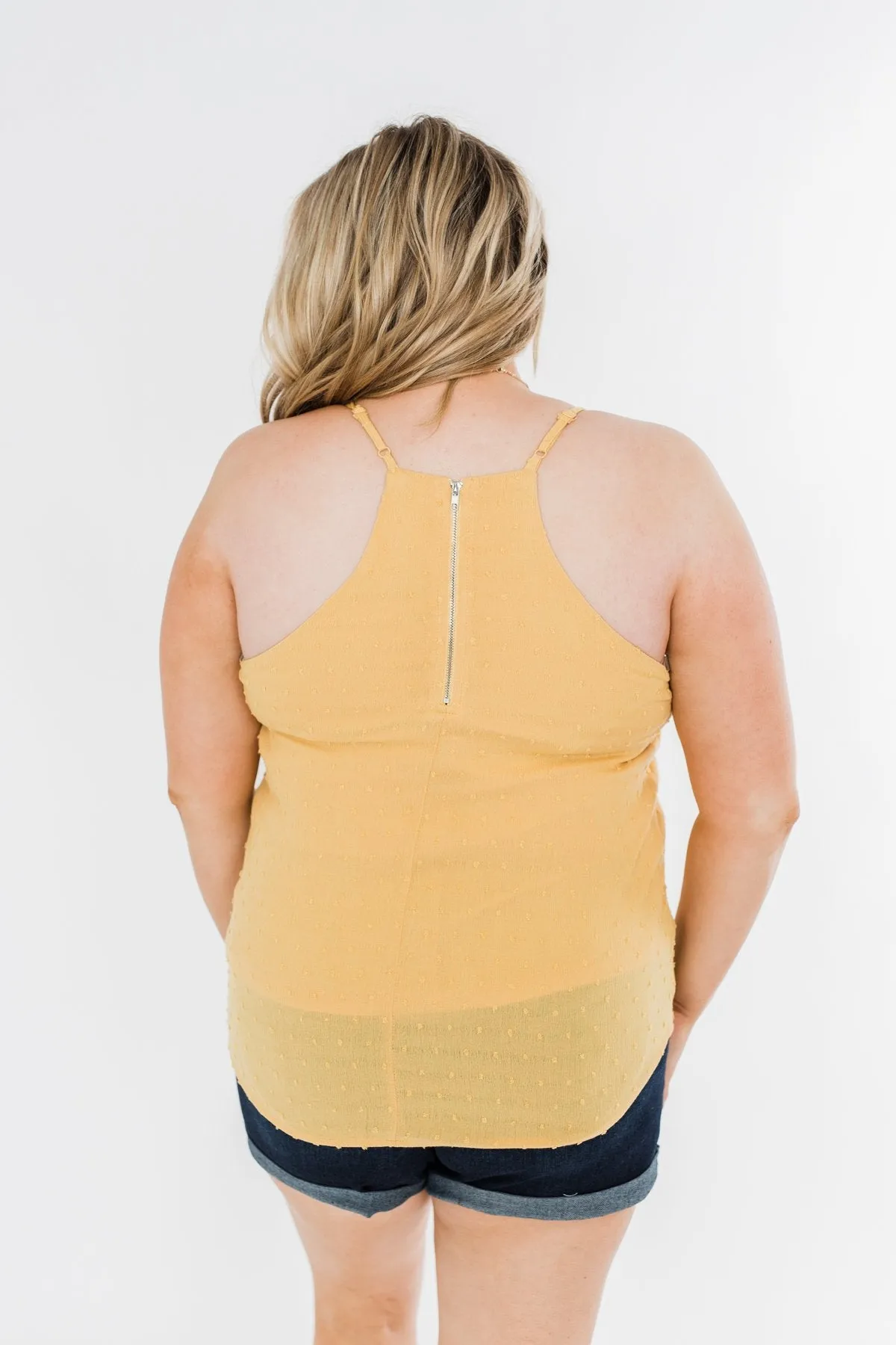 Make You Notice Me Racerback Tank Top- Golden Yellow