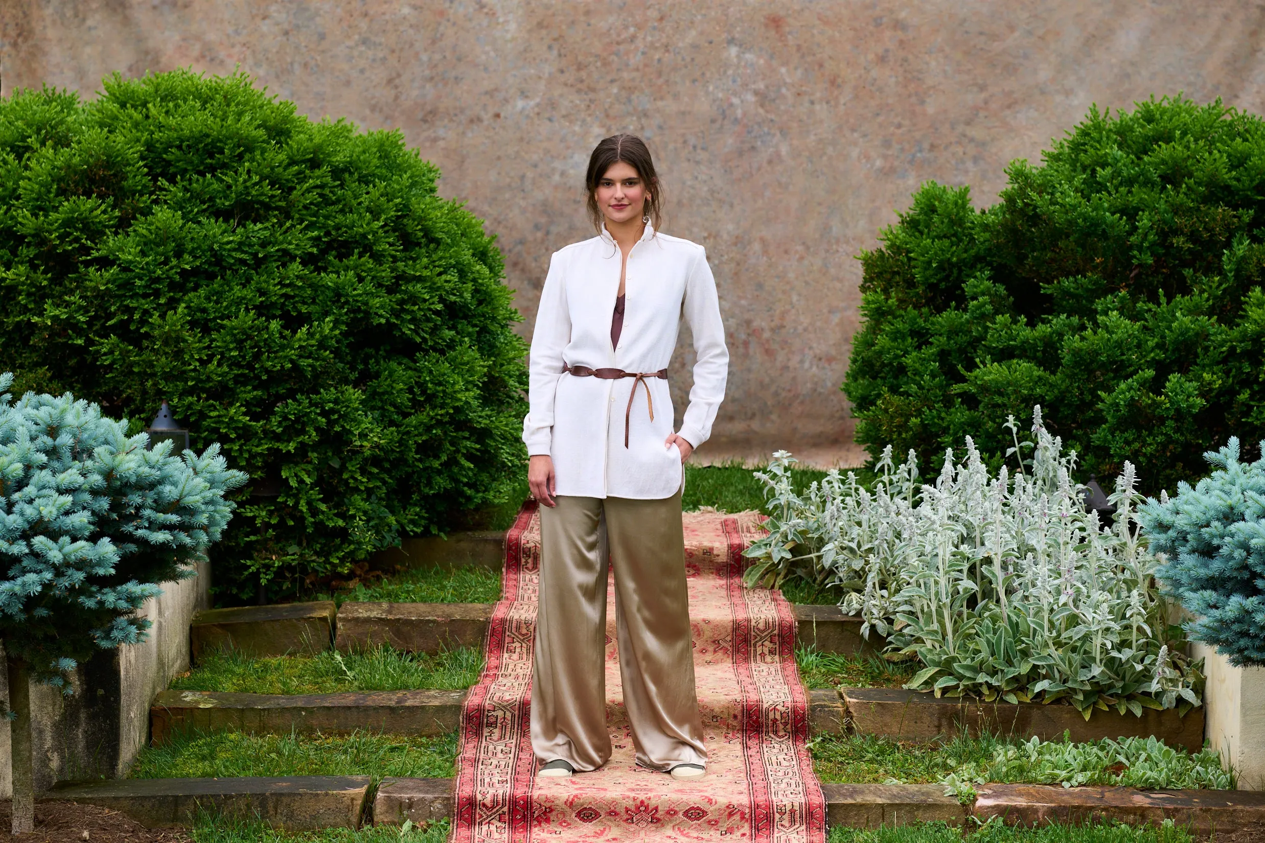 Mandarin Tunic in Wool