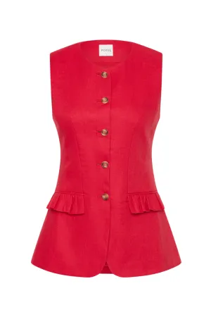 Matilda Gilet | Red