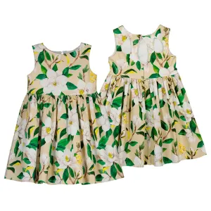 MAYORAL - Floral Printed Dress - Beige