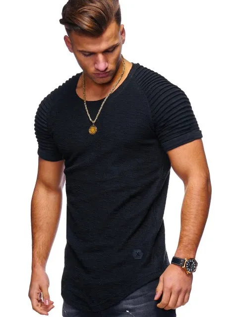 Men Bamboo Fiber T-Shirts 2018 Men's summer T-Shirts Tops Male Short Sleeve Cotton Tops tees bodybuilding Fold T-shirt man 3XL