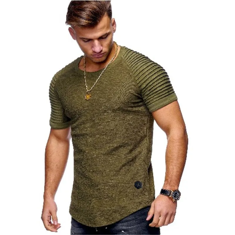 Men Bamboo Fiber T-Shirts 2018 Men's summer T-Shirts Tops Male Short Sleeve Cotton Tops tees bodybuilding Fold T-shirt man 3XL