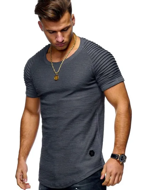 Men Bamboo Fiber T-Shirts 2018 Men's summer T-Shirts Tops Male Short Sleeve Cotton Tops tees bodybuilding Fold T-shirt man 3XL