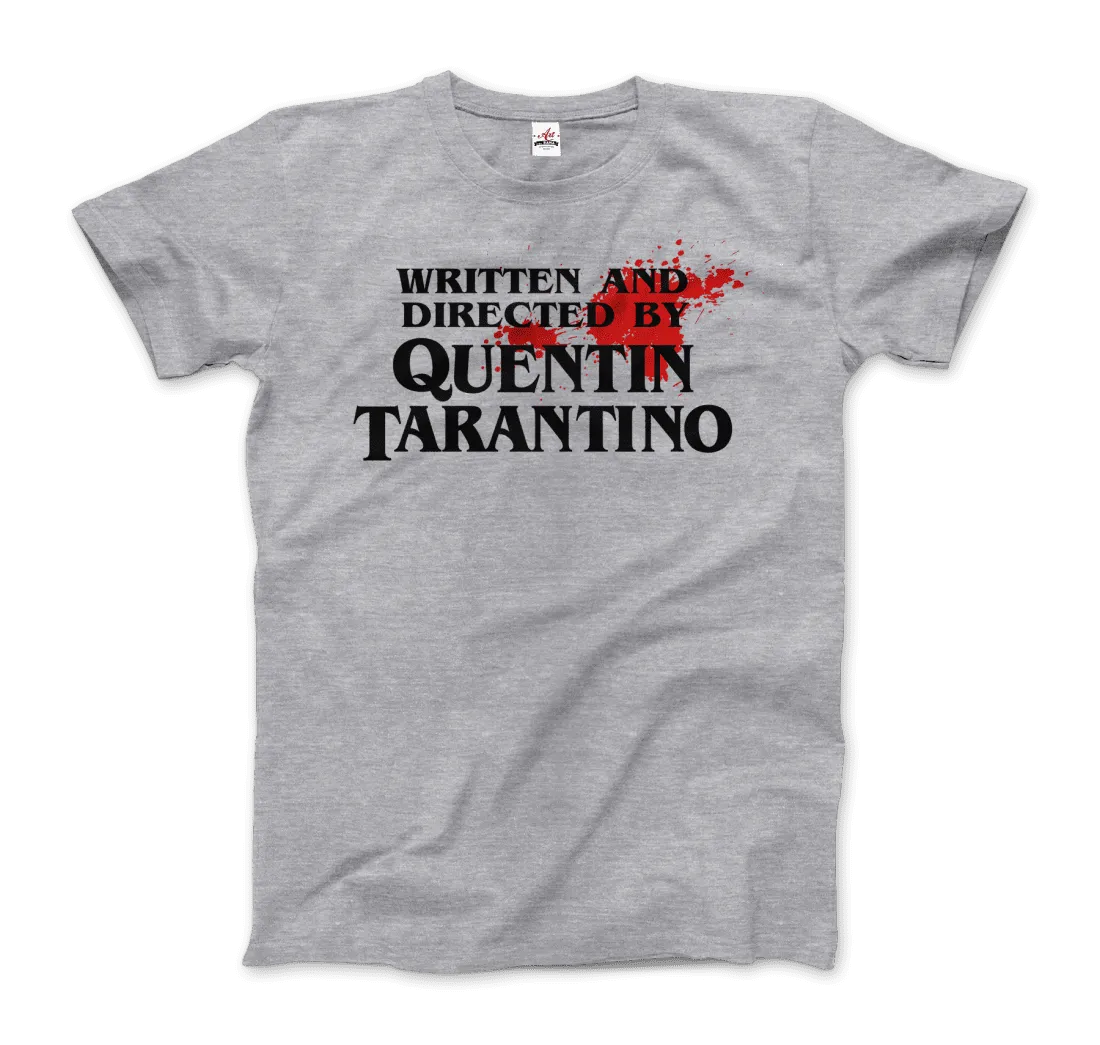Men's & Women's Written and Directed by Quentin Tarantino (Bloodstained) T-Shirt- 2 Colors