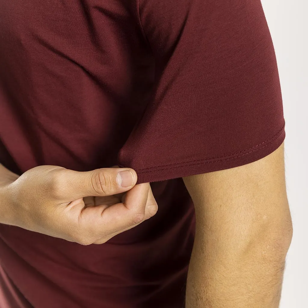 Men's Casual Merino T Shirt (Bloodstone)