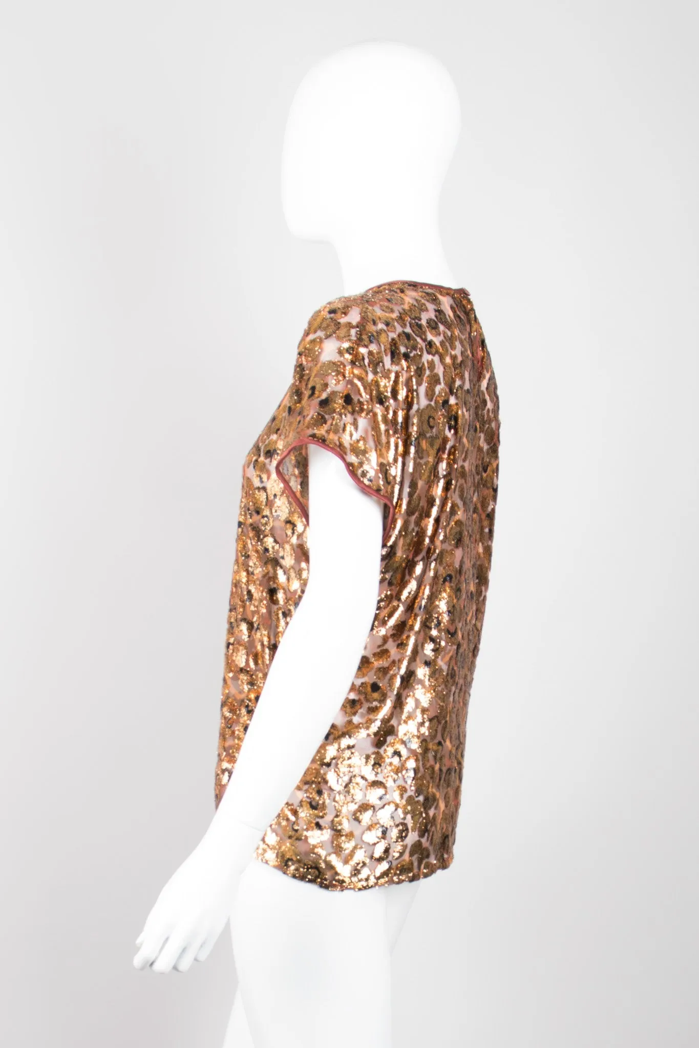 Metallic Velvet Lamé Animal Tee