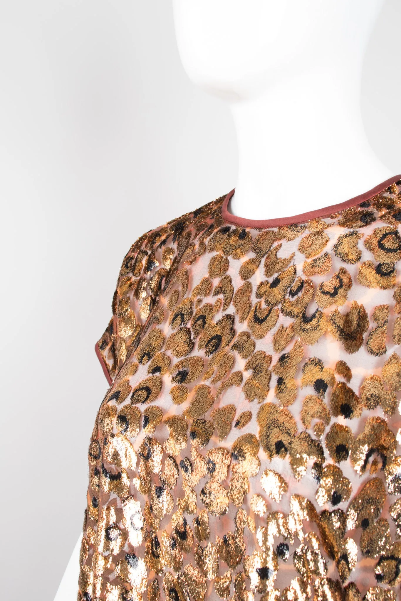 Metallic Velvet Lamé Animal Tee
