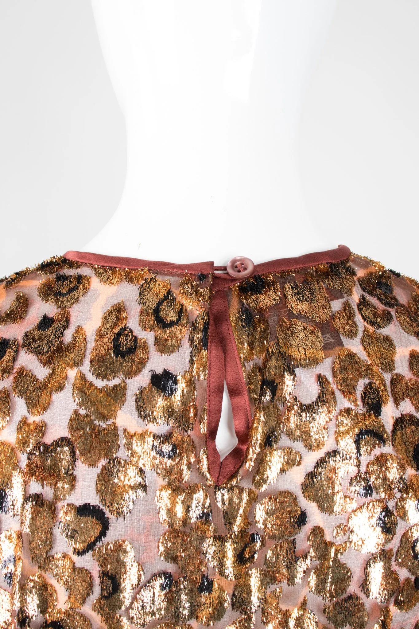 Metallic Velvet Lamé Animal Tee