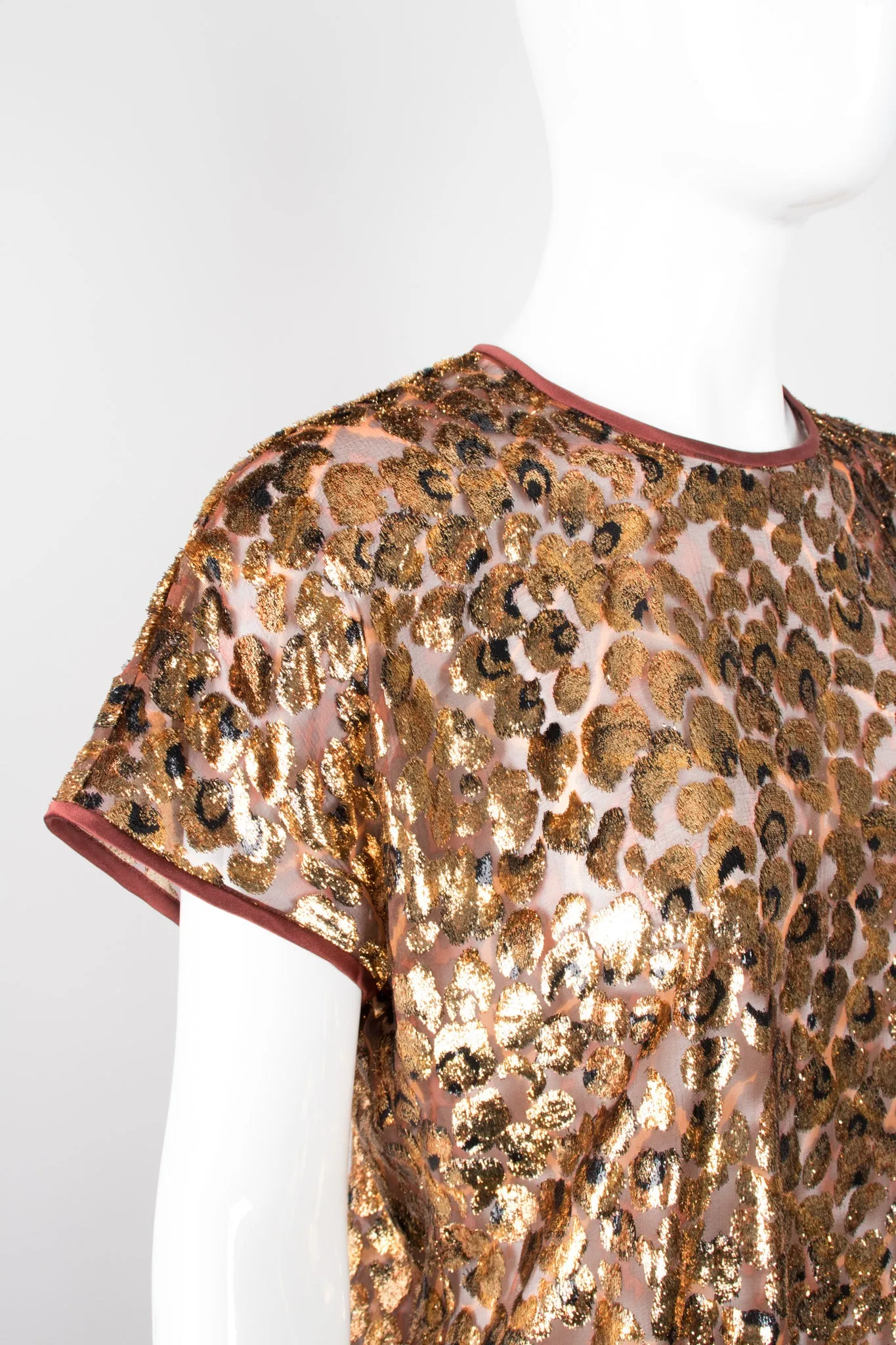 Metallic Velvet Lamé Animal Tee