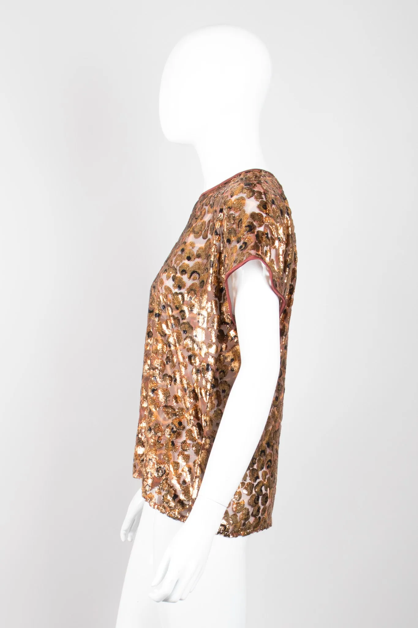 Metallic Velvet Lamé Animal Tee