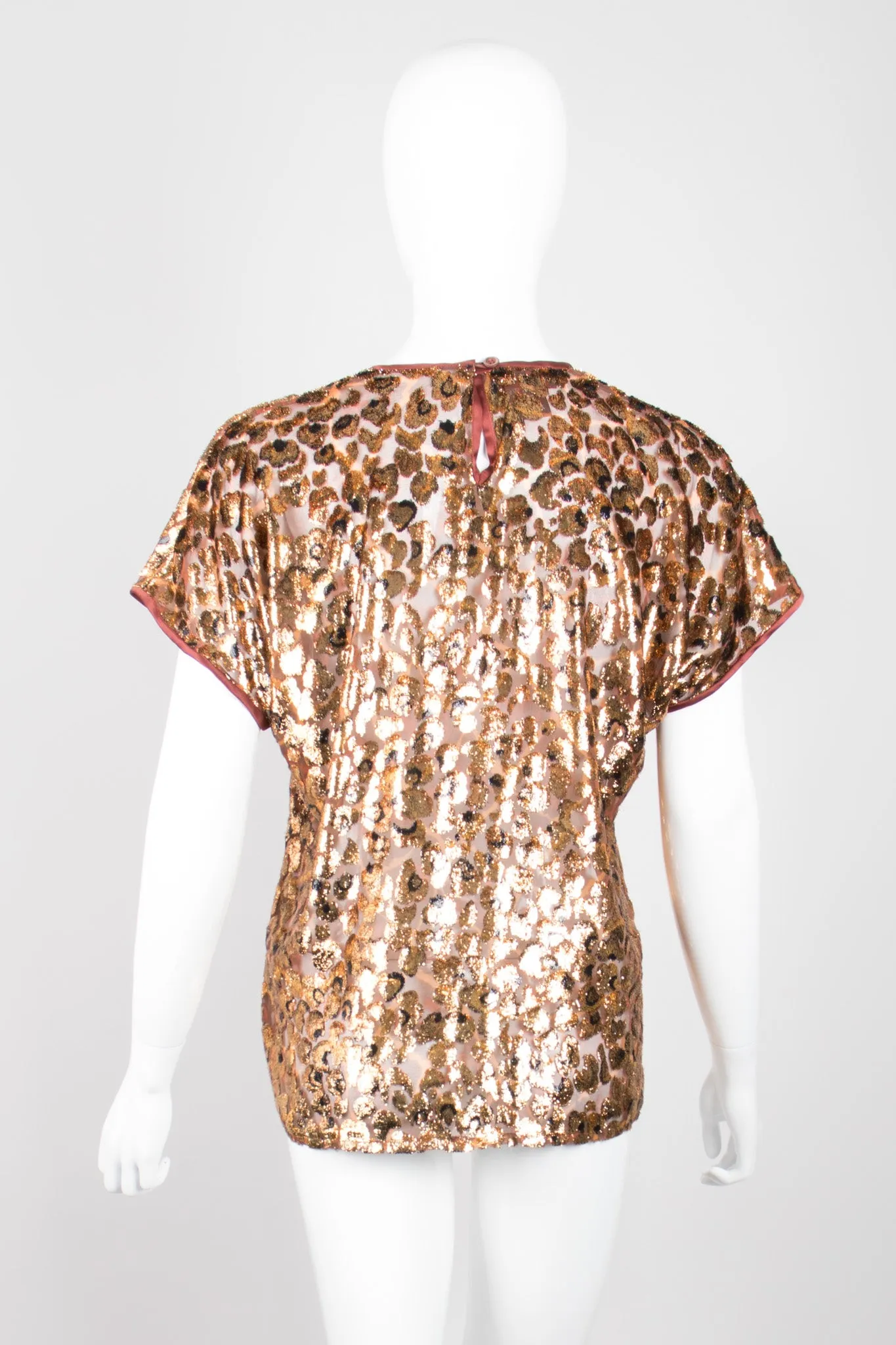 Metallic Velvet Lamé Animal Tee