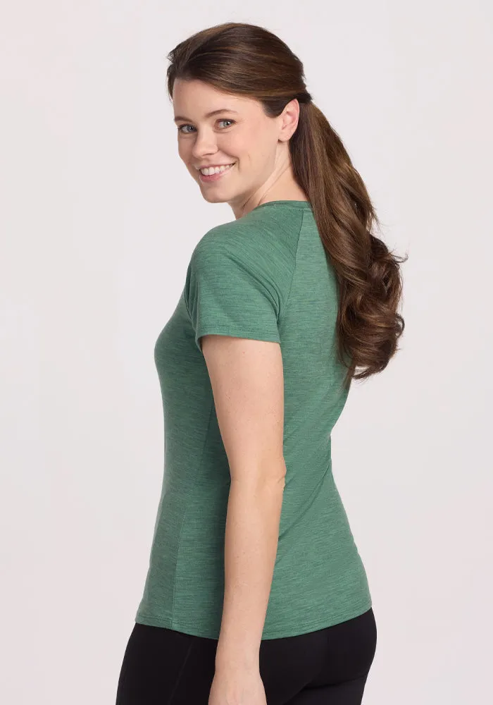 Mia V Neck - Sea Mist