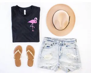 Mini Watercolor Flamingo Shirt | Unisex Shirt