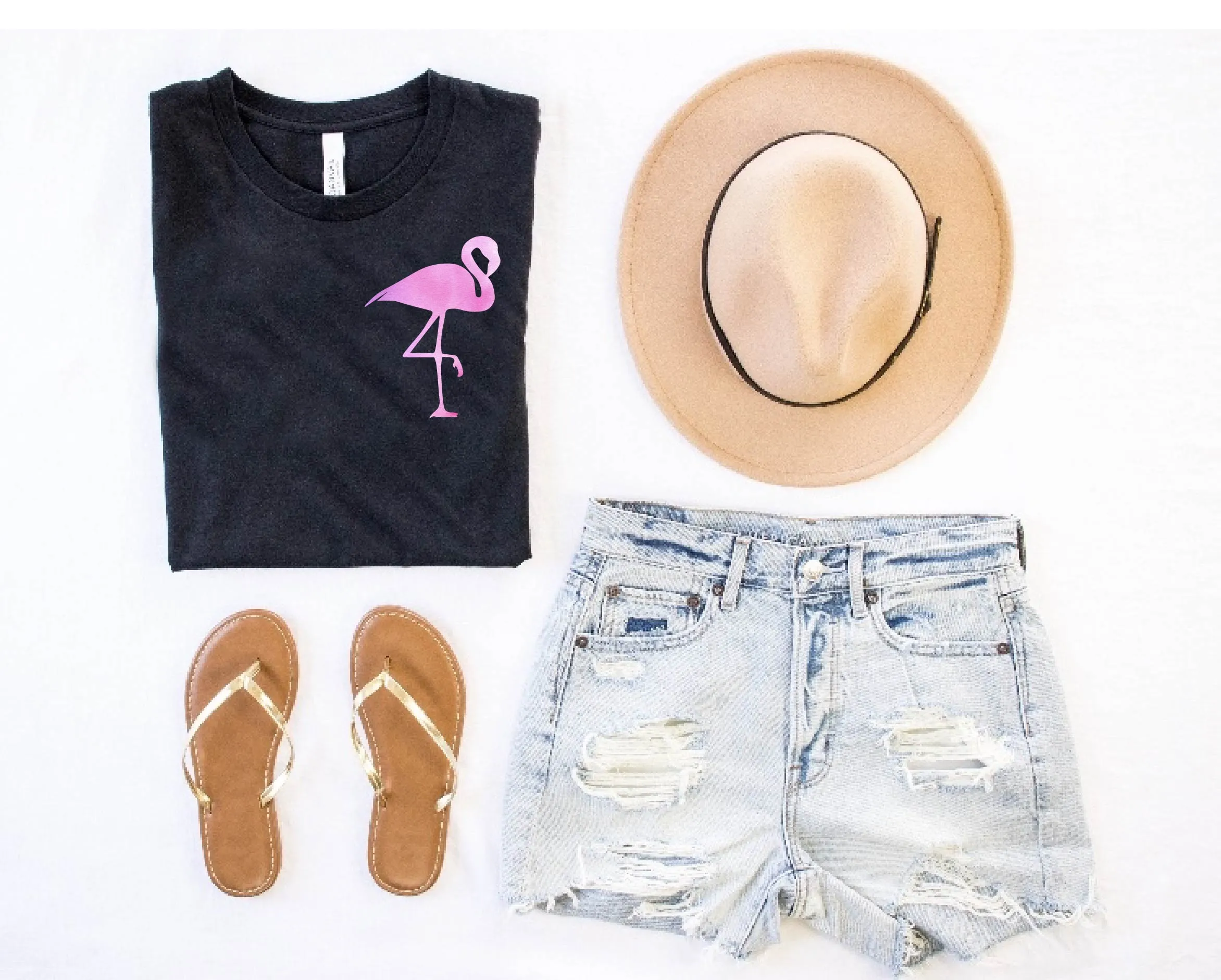 Mini Watercolor Flamingo Shirt | Unisex Shirt
