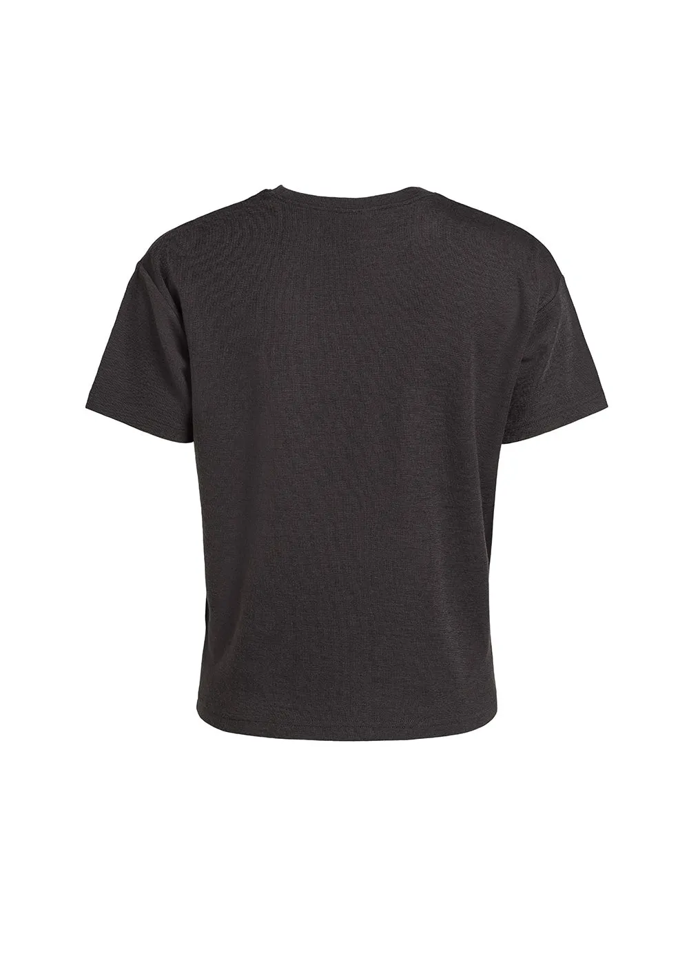 Mirja wool wide tee - almost black