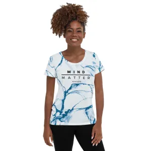 MM Marble- Women's Athletic T-shirt