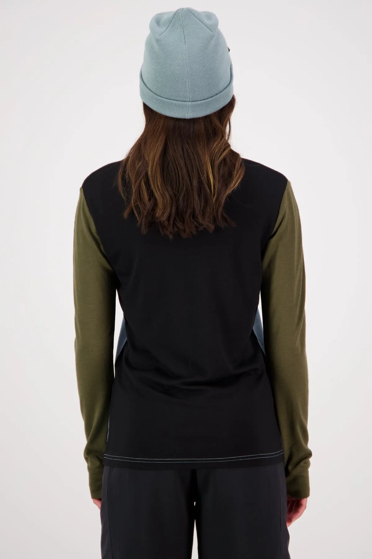 Mons Royale Yotei BF High Neck Long Sleeve Womens Riverbed