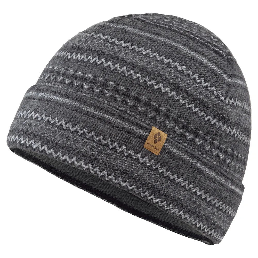 Montbell Merino Wool Jacquard Warmer Cap