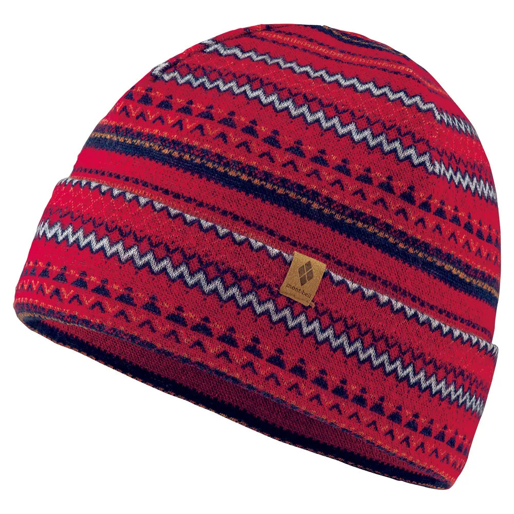 Montbell Merino Wool Jacquard Warmer Cap
