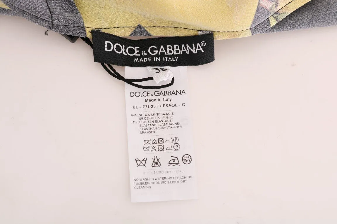 Multicolor Lemon Silk Stretch T-Shirt