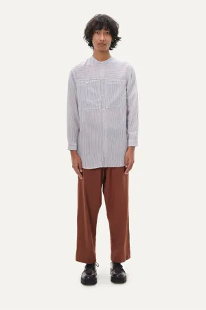Naushad Ali I Polka shirt,Mint Signature Spring Summer 2025 High twisted cotton crepe Mint NA SS24 M04