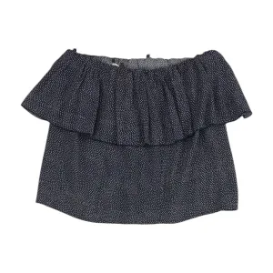 Navy Polka Dot Sleeveless Blouse