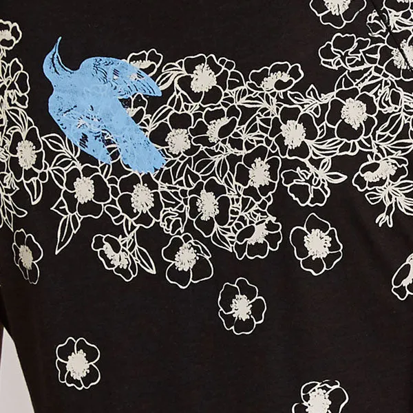 NEW! Wild Roses Bamboo T-Shirt in Purple by Umsteigen