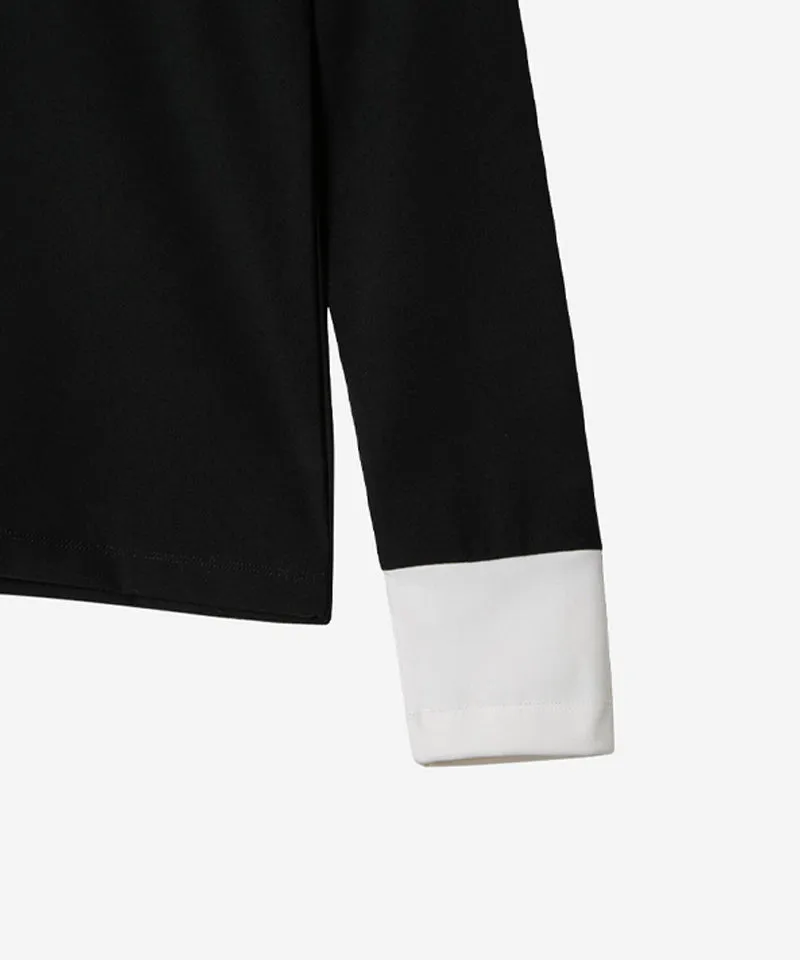 OBER Golf Functional Stretch Color Block T-Shirt - Black