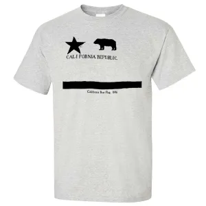 Old California Bear Flag 1846 Black Print Asst Colors T-shirt/tee