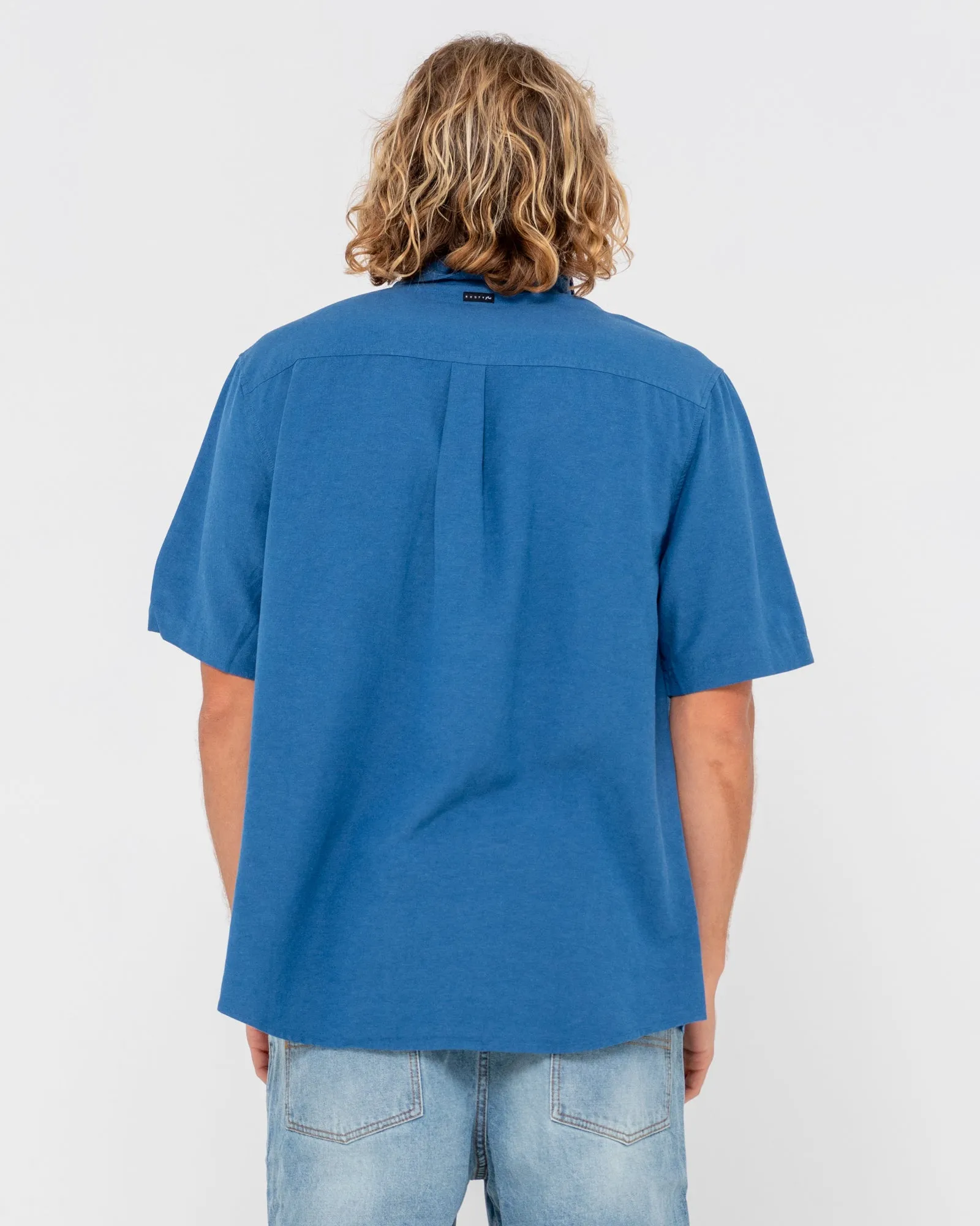 Overtone Short Sleeve Linen Shirt