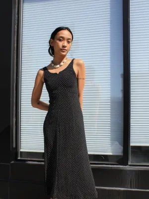 Polka Dot Midi Dress