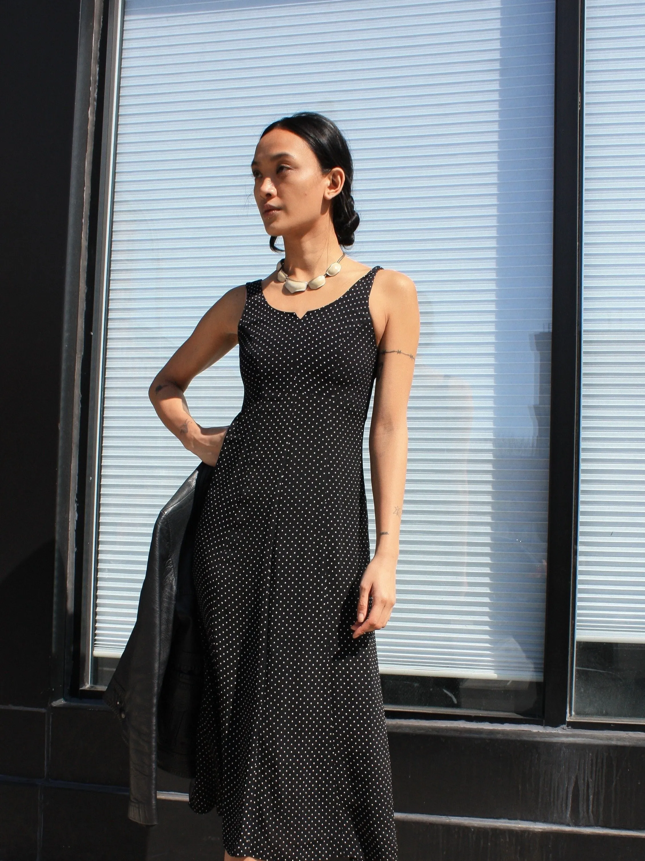 Polka Dot Midi Dress