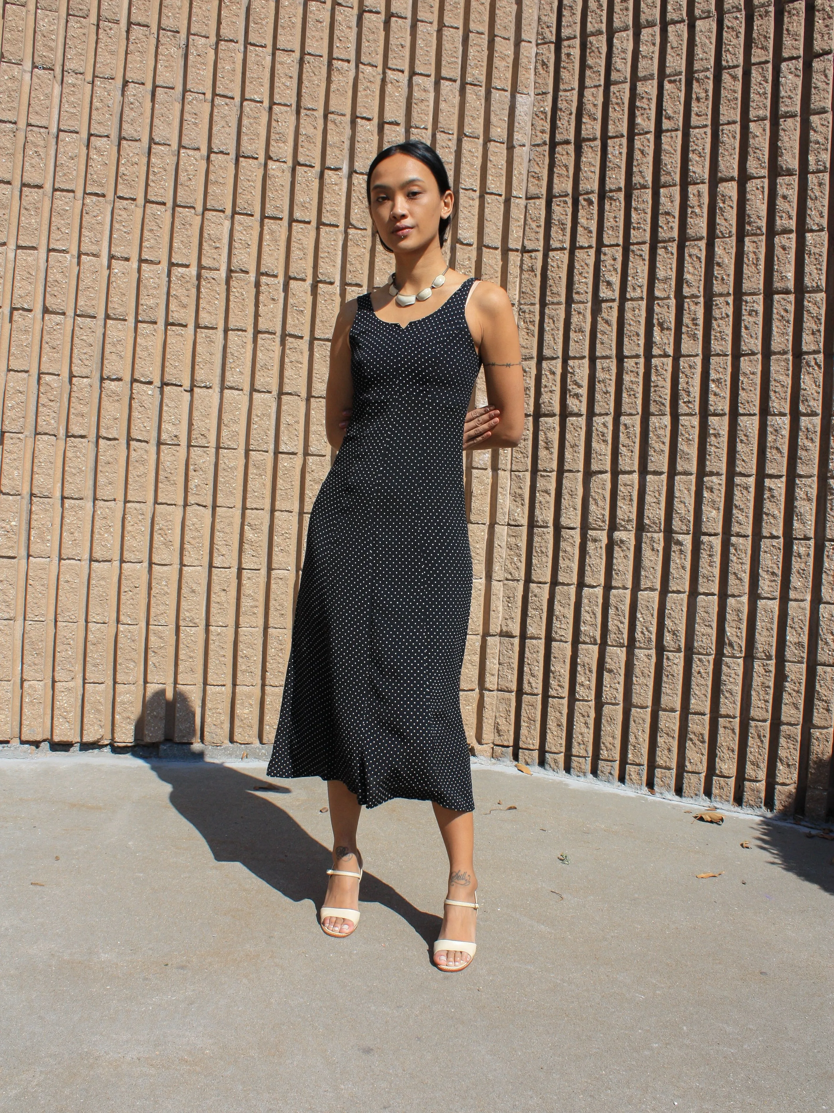 Polka Dot Midi Dress