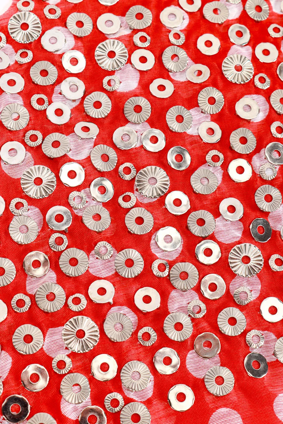 Polka Dot Rhinestone Head Scarf