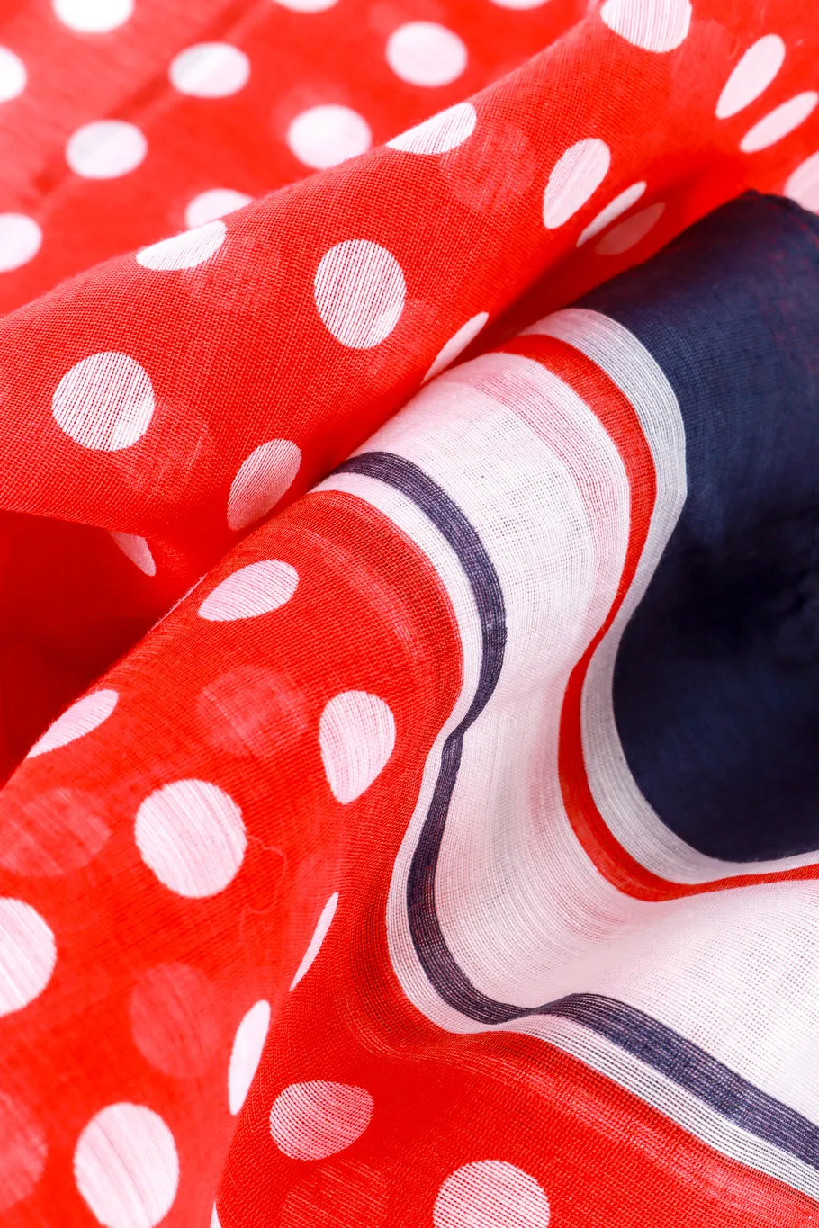 Polka Dot Rhinestone Head Scarf
