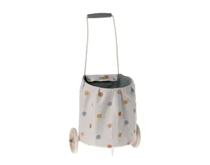 Polka Dot Trolley - Blue/Multi Dot, 22in.
