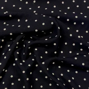 Polka Dot Viscose - Midnight