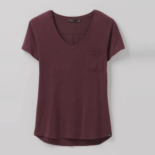 Prana Foundation Short Sleeve V-Neck Top - Women's