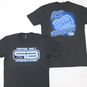 PURPOSE BUILT "BLUEPRINT" T-SHIRT GREY / BLUE